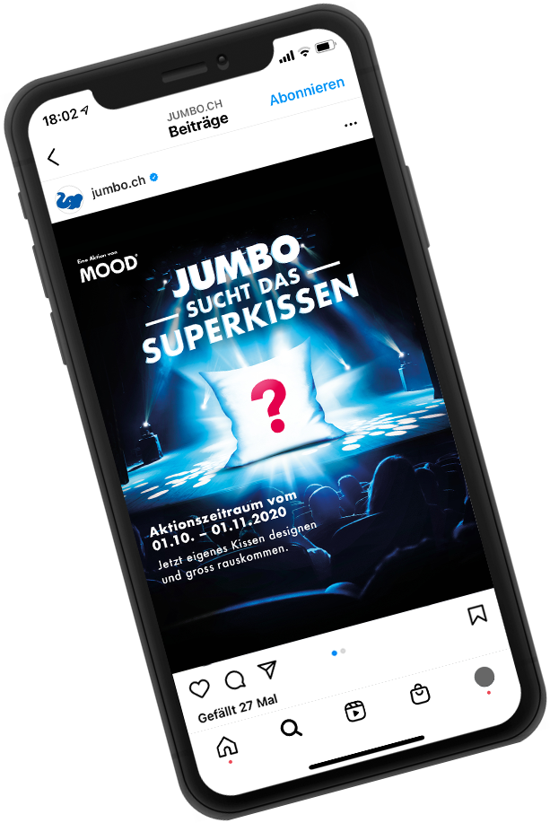 Smartphone-Instagram-rotiert